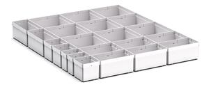 22 Compartment Box Kit 100+mm High x 650W x750D drawer Bott Cubio Tool Storage Drawer Units 650 mm wide 750 deep 43020763 